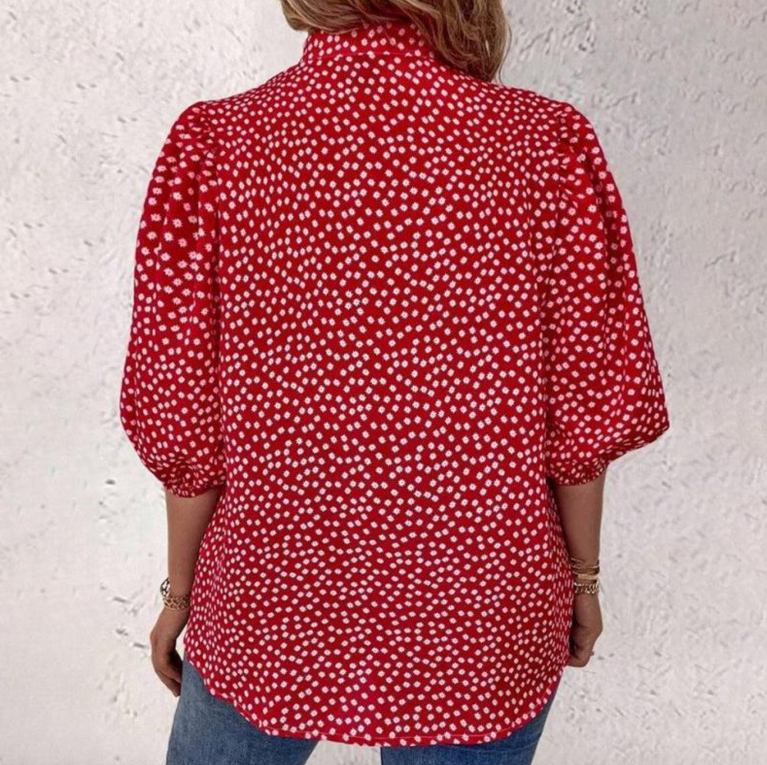 Bella Stride| Elegant Floral Blouse
