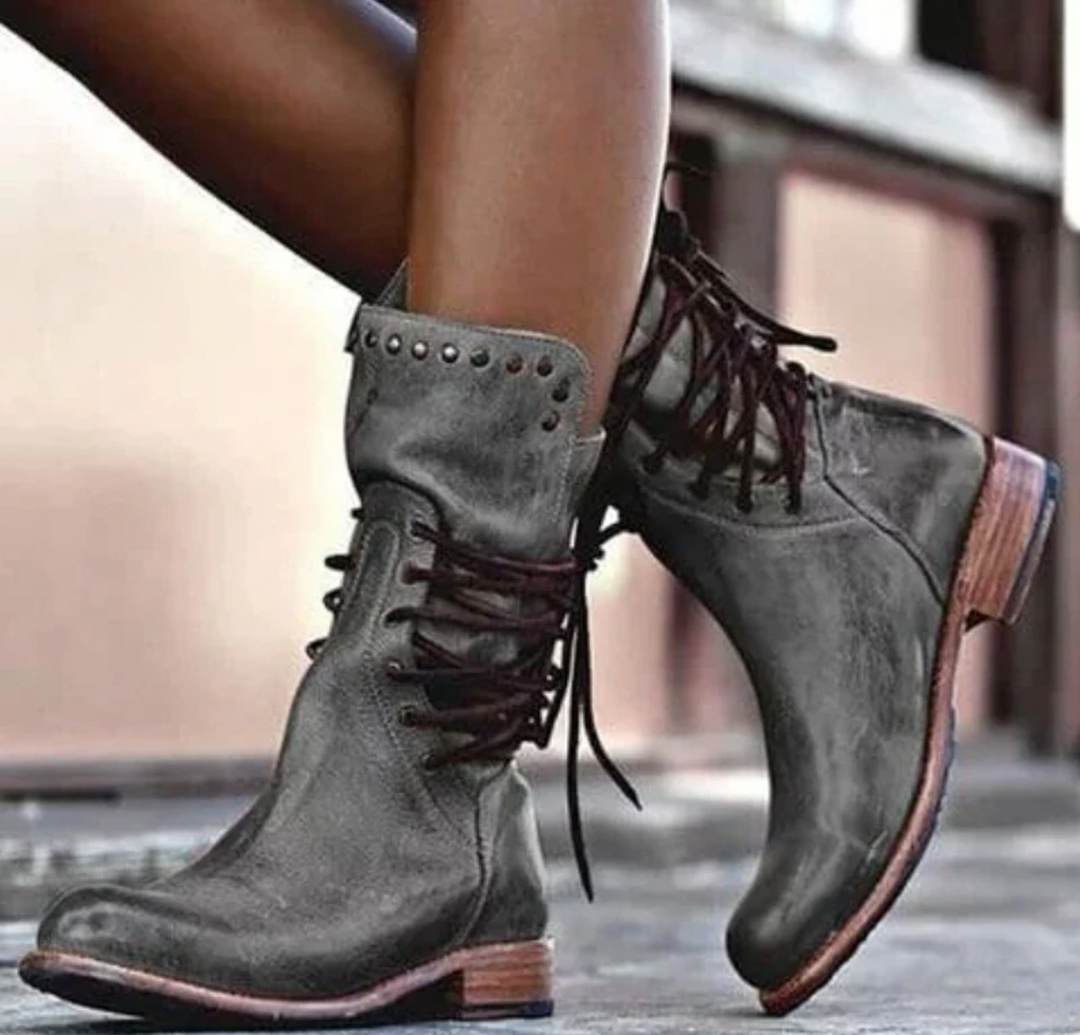 Bella Stride| Bonnie™ - Leather Ankle Boots