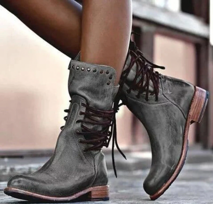 Bella Stride| Bonnie™ - Leather Ankle Boots