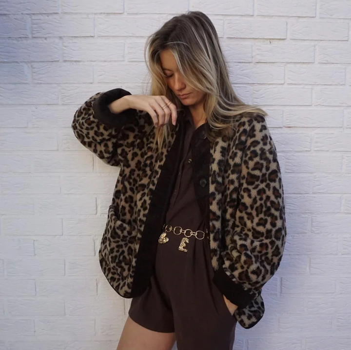 Bella Stride| Leopard Print Jacket for Women