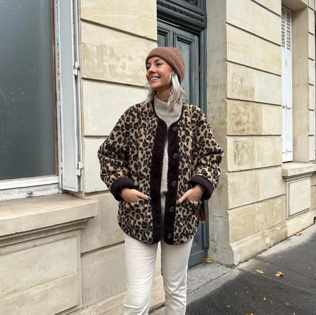Bella Stride| Leopard Print Jacket for Women