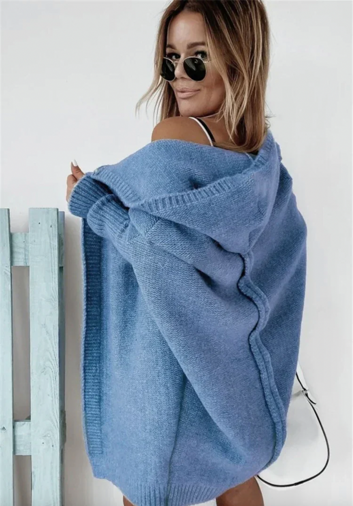 Bella Stride| Heidi- Cozy Oversized Hooded Cardigan