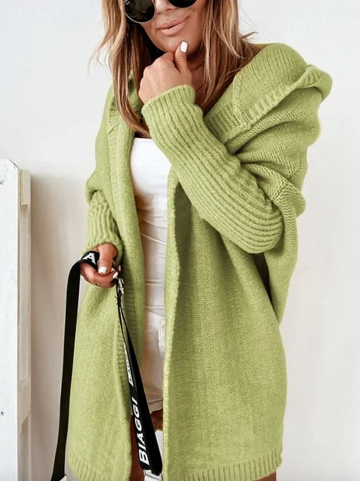 Bella Stride| Heidi- Cozy Oversized Hooded Cardigan