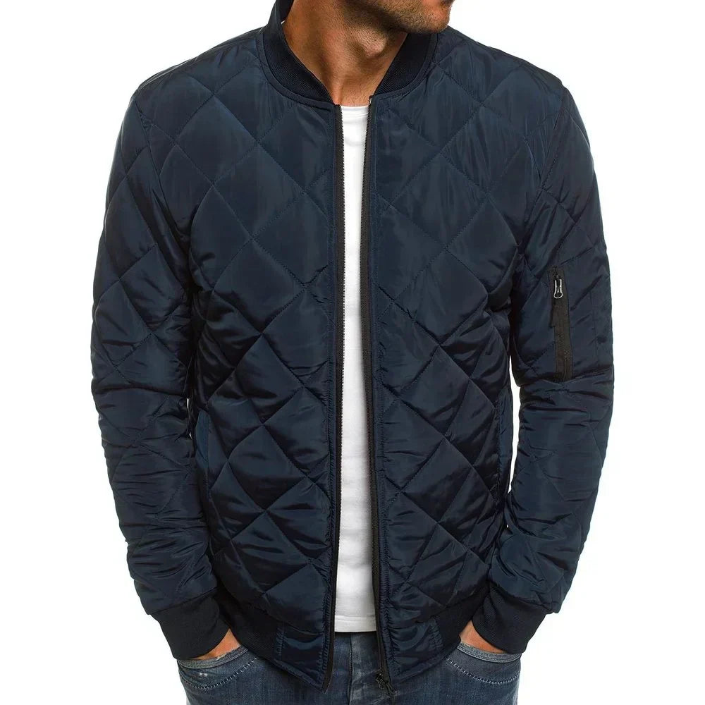 Dale | Cotton Jacket with Diamond Pattern
