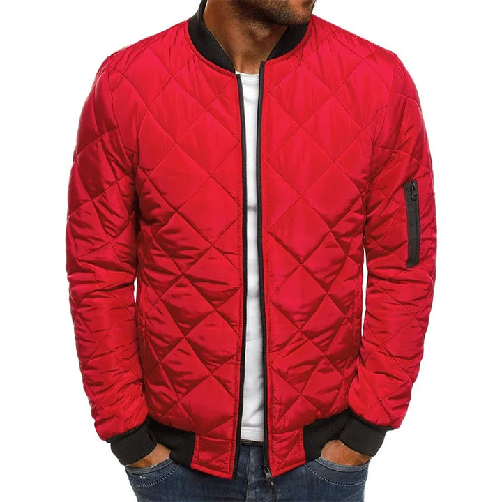 Dale | Cotton Jacket with Diamond Pattern