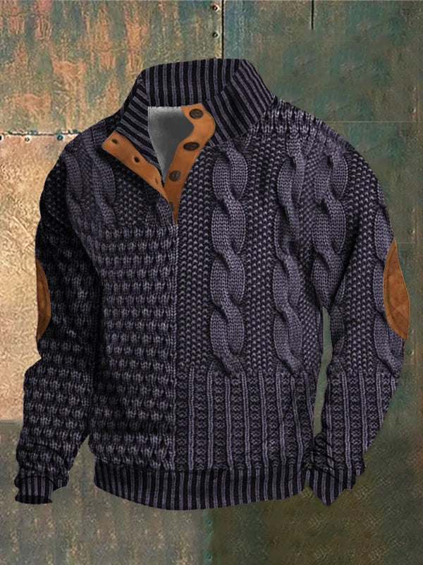 Shauny | Patterned Cozy Knit Sweater For Men