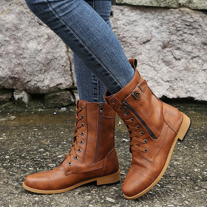 Frankie™ - Women's Orthopedic Leather Boots