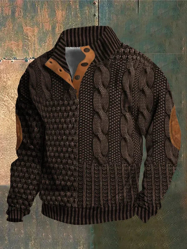Shauny | Patterned Cozy Knit Sweater For Men