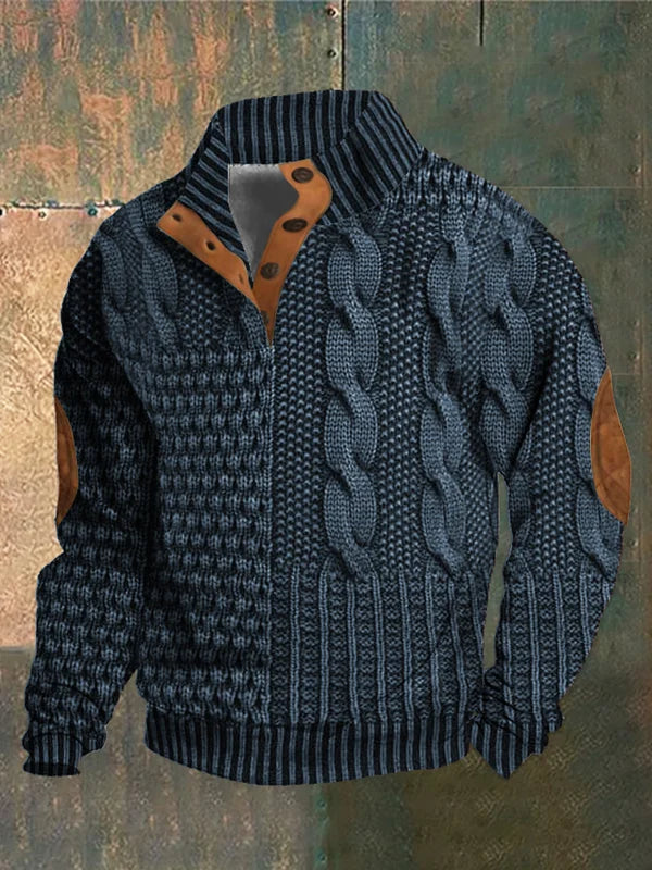 Shauny | Patterned Cozy Knit Sweater For Men