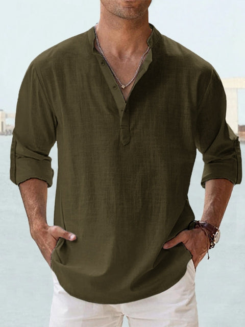 Lucas Casual Linen Overshirt