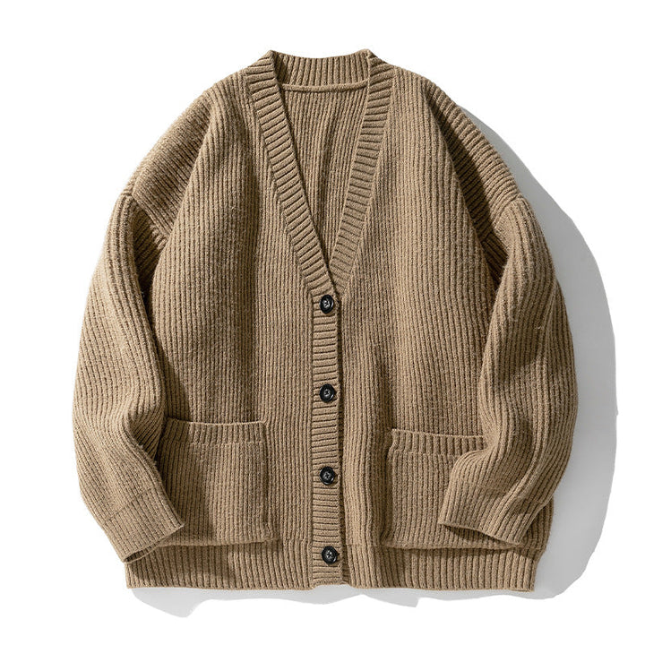 Watin Vintage Japanese Style V-Neck Cardigan