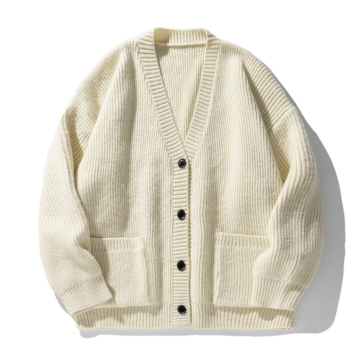 Watin Vintage Japanese Style V-Neck Cardigan