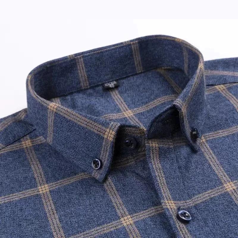 Liam | Stylish Checkered Button-Down Shirt