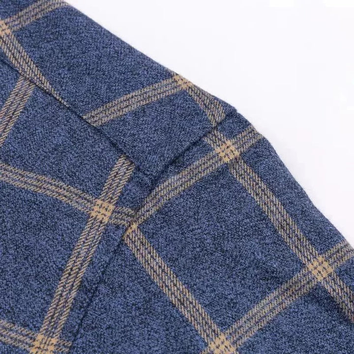 Liam | Stylish Checkered Button-Down Shirt